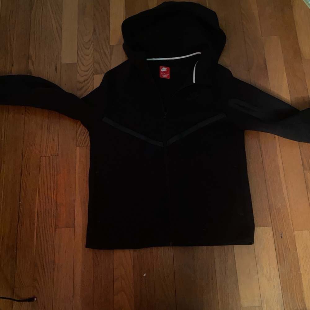 Nike Tech Black Full-Zip Hoodie